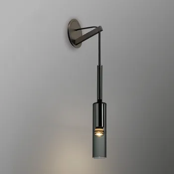 Стеклянный настенный светильник в скандинавском стиле, креативный дизайн в стиле лофт, настенное бра, гостиная, спальня, студия, прикроватные светильники для чтения