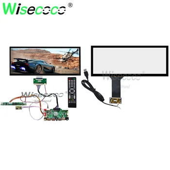 Wisecoco 12,3-Дюймовая IPS TFT ЖК-панель с растянутой панелью, сенсорный дисплей, USB, SD-карта, плата драйвера