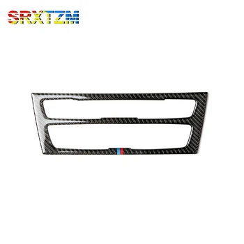 SRXTZM для BMW F20 F21 Из углеродного волокна, автомобильный интерьер, кондиционер, CD, панель управления, накладка, наклейки для укладки автомобилей 1 Серии