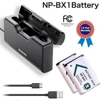 Новый 1600 мАч NP-BX1 NP BX1 Bx1 аккумулятор + Быстрое зарядное устройство для хранения карт памяти Sony ZV-1 ZV-1F DSC-RX100 WX500 HX300 AS300 M3 M2