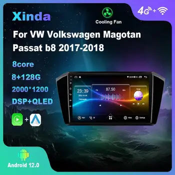 Android 12,0 Для Фольксваген Маготан Passat b8 2017-2018 Мультимедийный Плеер Авто Радио GPS Carplay 4G WiFi Bluetooth