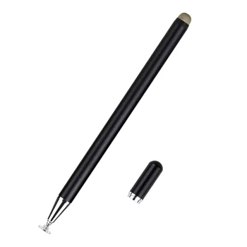 Высокочувствительный Емкостный Стилус с Двойным наконечником, Универсальная Сенсорная ручка для Планшетов, Прозрачный Стаканчик для мобильного телефона