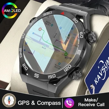 GPS Super outdoorSmart Часы Мужские 1,5 Дюймов HD Большой Дисплей Hi-Fi Голосовой Вызов NFC Часы Компас IP68 Водонепроницаемый ЭКГ Smartwatc