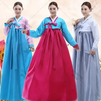 Корейское платье, свежее национальное платье, женский ханбок, улучшенное корейское придворное платье, корейское традиционное танцевальное платье Чан-гым
