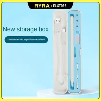 RYRA Для Apple Pencil 2 1, Многофункциональная коробка для хранения, Силиконовая коробка для карандашей, Емкостная коробка для Ручек, Аксессуары, Противоударная коробка для хранения