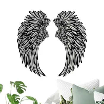 Декоративные крылья Ангела для стены, Металлические Крылья Ангела, Современная Настенная скульптура, Стильный Небесный дизайн Для внутреннего /наружного кабинета в спальне