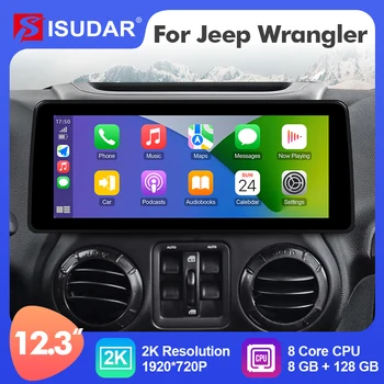 ISUDAR 12,3 Дюймов Android 12 Автомобильный Радиоприемник Для Jeep/Wrangler/Commander/Grand Cherokee/Dodge GPS Авто Мультимедиа Стерео Carplay 2 Din