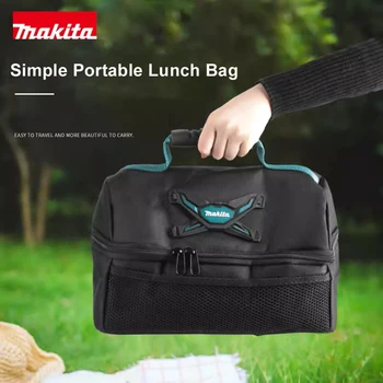 Переносная сумка-холодильник Makita для ланча, сумка-холодильник, алюминиевая фольга, водонепроницаемая маслостойкая изоляция, сумки для инструментов на открытом воздухе