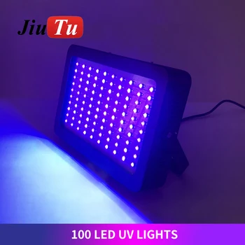 УФ-лампа Высокой Мощности, Светоотверждаемая 365 нм, 200/100 Ламп для полировки Водонепроницаемым клеем Jiutu