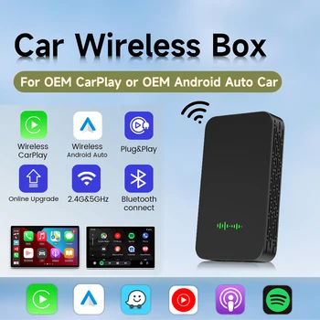 Новый беспроводной активатор автоматического адаптера Apple CarPlay и Android, 2-канальный USB-ключ для Audi Benz VW Volvo Kia Honda Toyota Ford