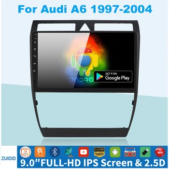 2G + 32G 2din Android 10 Carplay Для Audi A6 C5 1997-2004 S6 2 1999-2004 Автомобильный Радио Мультимедийный Плеер GPS Навигация Стерео DVD