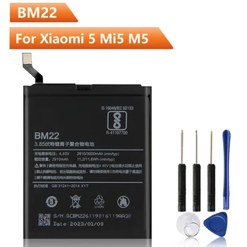Новая Сменная батарея телефона BM22 для XiaoMi Mi 5 Mi5 M5 BM22 Аккумуляторная батарея 3000 мАч
