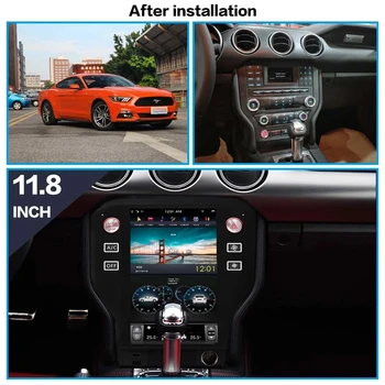 Android 11 6 + 128 Г 2DIN Tesla Для Ford Mustang 2015-2020 Автомобильный стерео радио мультимедийный DVD-плеер GPS Navi радио Carplay головное устройство