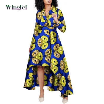 Африканские женские платья, женское вечернее платье, Анкара, Модный принт, дашики, Женское платье, африканские женщины, Boubou Wy8274