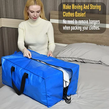 Подвижная тканая сумка с цветной печатью из полипропилена, Портативная подвижная сумка для хранения упаковки и покрытия пленкой, подвижная сумка