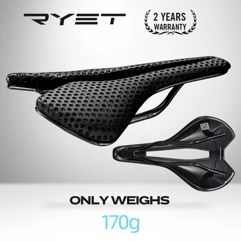 RYET Сверхлегкое Углеродное Велосипедное Седло с 3D-принтом, Гравийное Велосипедное Седло, Велосипедное Седло Для Мужчин И Женщин, Дорожное Триатлонное MTB, Горное