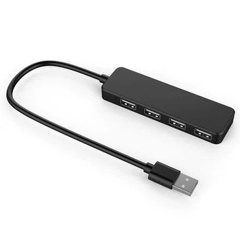 USB 2.0 4 Порта Концентратор Высокоскоростной USB порт концентратор для настольных ПК Ноутбука U дисковая клавиатура Мышь