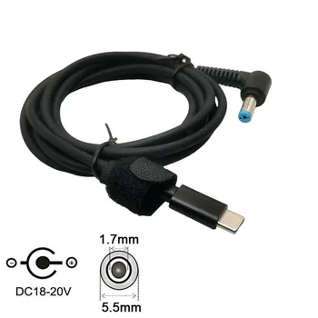 65 Вт PD USB Type C Вход на 90 градусов постоянного тока 5,5x1,7 мм Кабель для зарядки Acer Aspire E15 E1-532-2635 E1-571 E1-531 E3 E5