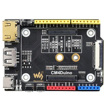 Waveshare Для Raspberry Pi CM4 Duino HDMI-Совместимая плата расширения интерфейса USB M.2 Поддерживает Экологическую систему Arduino