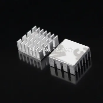 10 шт. лот 14x14x6 мм серебристый микросхема памяти IC Алюминиевые радиаторы с лентой 3 м