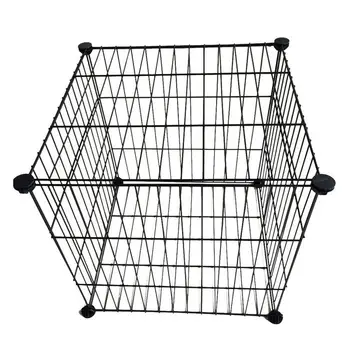 Многофункциональная Комбинированная сетка из черного металла 35x35 см, Шкаф-куб 