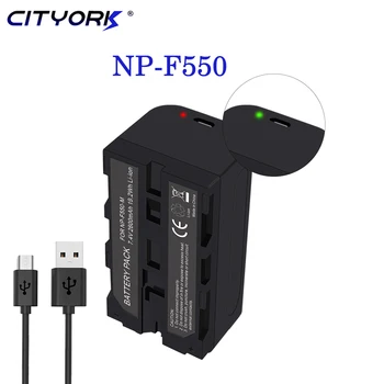 CITYORK NP-F550, NP F550, NP-F330, Батарея для камеры, USB, литий-ионная аккумуляторная батарея Для Sony NP-F330, F530 F570 F730, CCD-RV100