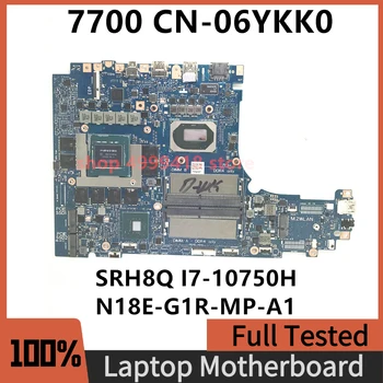 Материнская плата CN-06YKK0 06YKK0 6YKK0 Для ноутбука DELL 7700 Материнская плата N18E-G1R-MP-A1 с процессором SRH8Q I7-10750H 100% Полностью работает