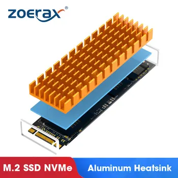 ZoeRax M.2 SSD NVMe HeatSink M2 2280 Твердотельный жесткий диск Алюминиевая Прокладка Радиатора с Термосиликоновой Прокладкой Аксессуары Для ПК