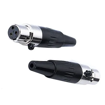 3-контактный разъем Mini XLR Адаптеры для аудиомикрофона со штекером Крепление на шасси Разъем Mini XLR 3-контактный для профессиональных микрофонов