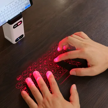 Виртуальная Лазерная клавиатура Портативная Беспроводная Проекционная Мини-клавиатура для компьютера, мобильного смартфона с функцией мыши