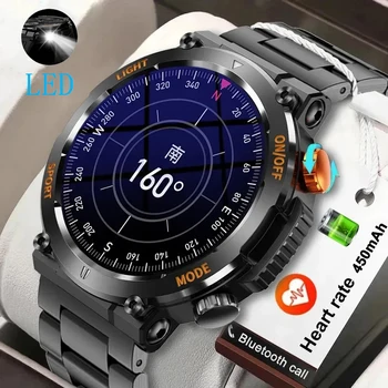 Компас Военные Смарт-Часы Мужские Android Edition Huawei Ios Часы 100 + Спортивные BT Call Водонепроницаемые Часы LED Relógio Inteligente