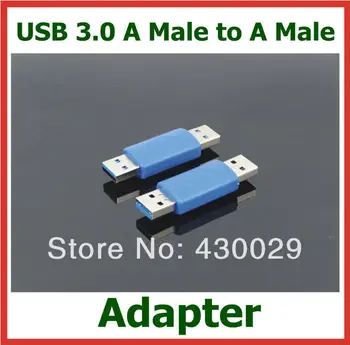 50шт USB3.0 Адаптер-преобразователь AM в AM, удлинитель USB 3.0, разъем для подключения кабеля от мужчины к мужчине