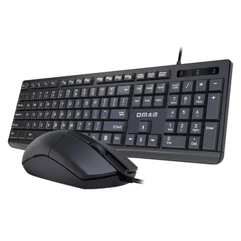 DM K11 Проводная клавиатура 104 клавиши и Мышь в комплекте для офисного ПК Настольный ноутбук