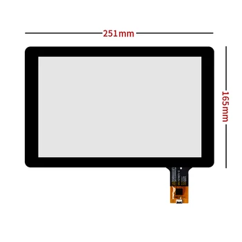 10,1-дюймовый емкостный сенсорный экран 251*165 мм с USB-контроллером, комплект микросхем GT911, подключи и играй