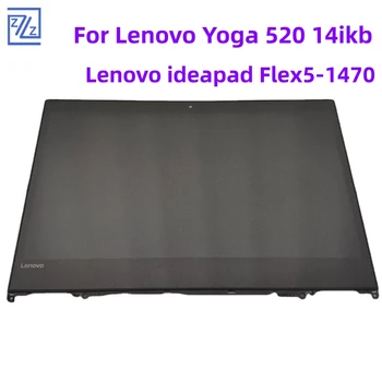 Для Lenovo Yoga 520 14ikb 5D10N45603 520-14IKB 520 14 Flex5-1470 ЖК-экран Сенсорный Дигитайзер Панель В Сборе С Рамкой