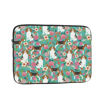 Противоударный чехол 12 13 15 17 Дюймов, сумка для ноутбука с цветочным рисунком Бигля, сумка для ноутбука с животным