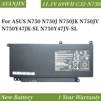 C32-N750 11,1 В 6260 мАч/69 Втч Аккумулятор для ноутбука ASUS N750 N750J N750JK N750JV N750Y47JK-SL N750Y47JV-SL