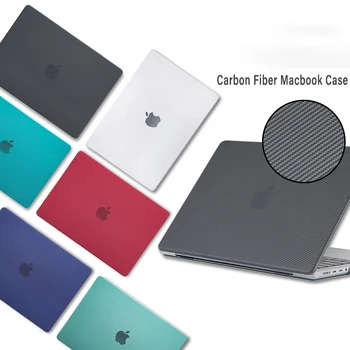 Чехол Для ноутбука из Углеродного волокна Для Macbook New Air13 Pro13 M1 С Чипом A2337 A2338 Для Macbook 2021 New Pro14 Pro16 A2442 A2485 Чехол