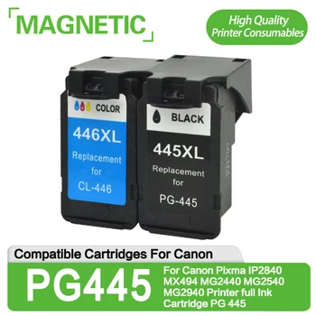 Новые Чернильные Картриджи PG445 PG-445XL CL-446XL Для Canon Pixma IP2840 MX494 MG2440 MG2540 MG2940 Принтер с полным Набором Чернил PG 445
