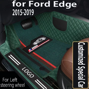 Коврик для багажника автомобиля с высоким бортом для Ford Edge 2015 2016 2017 2018 2019 (7 мест), ковер для грузового лайнера, аксессуары для интерьера, чехол