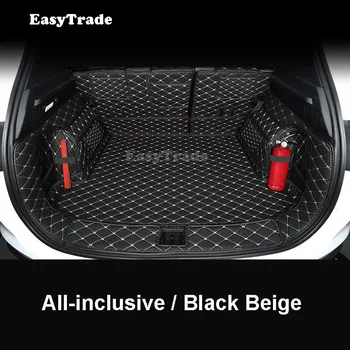 Для Geely Coolray SX11 2019 2020 2021 Автомобильный коврик для багажника, Кожаный, Защищающий Задний багажник от загрязнений, подкладка для интерьера, Ковровая дорожка, накладка