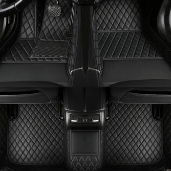Индивидуальные Автомобильные коврики для Hyundai Genesis G80 2020-2023 года выпуска, Аксессуары для салона Автомобиля, Ковер Из искусственной кожи