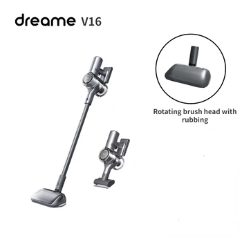 Dreame V16 Бытовой Беспроводной Пылесос Для мытья полов с небольшим Высоким Всасыванием, ручной и перетаскивающий Встроенный удалитель клещей