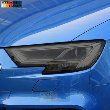 Защитная пленка Для автомобильных Фар С Дымчато-черным Оттенком, Виниловая Прозрачная Наклейка Из ТПУ Для Audi A3 S3 RS3 8V 8Y 2013-On 2021 2022