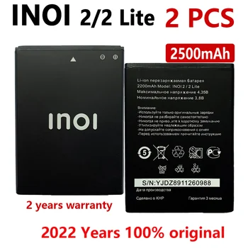 2ШТ 2022 Новый 100% Оригинальный аккумулятор 2200 мАч для резервного телефона INOI 2 Lite INOI2 Lite Высококачественные аккумуляторы с номером отслеживания