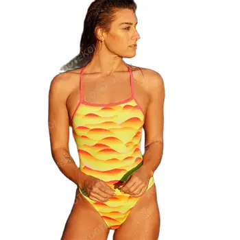 Женский купальник Бикини, Сексуальный цельный удобный костюм, купальный костюм для функциональных тренировок, одежда для плавания в открытой воде