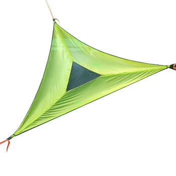 Открытый треугольный гамак для нескольких человек, большая воздушная палатка на дереве, гамак из сетчатой ткани