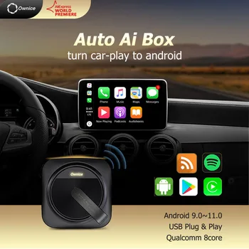Carplay Ai Box Dash camera HDMI Android Auto Apple Беспроводной Адаптер Carplay Smart TV Streaming Box Для Abarth 595 ACURA NSX MDX