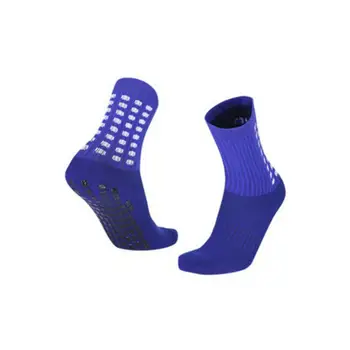 Дышащие спортивные носки, Хлопковые футбольные носки для бега на открытом воздухе, противоскользящие футбольные носки-трубки