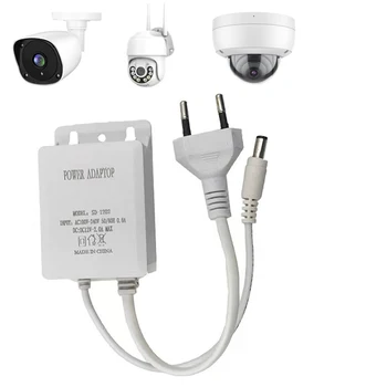 Универсальный источник питания 12V 2A EU US Plug Адаптер Нержавеющий Антиокислительный водонепроницаемый для монитора IP камер видеонаблюдения